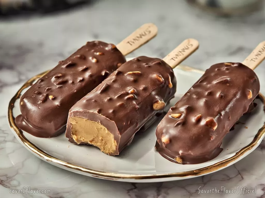 Desserts recipes: Homemade Chocolate Ice Cream Bars