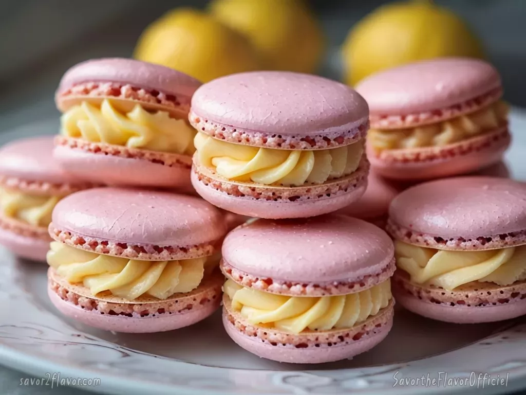 Homemade Pink Lemonade Macarons