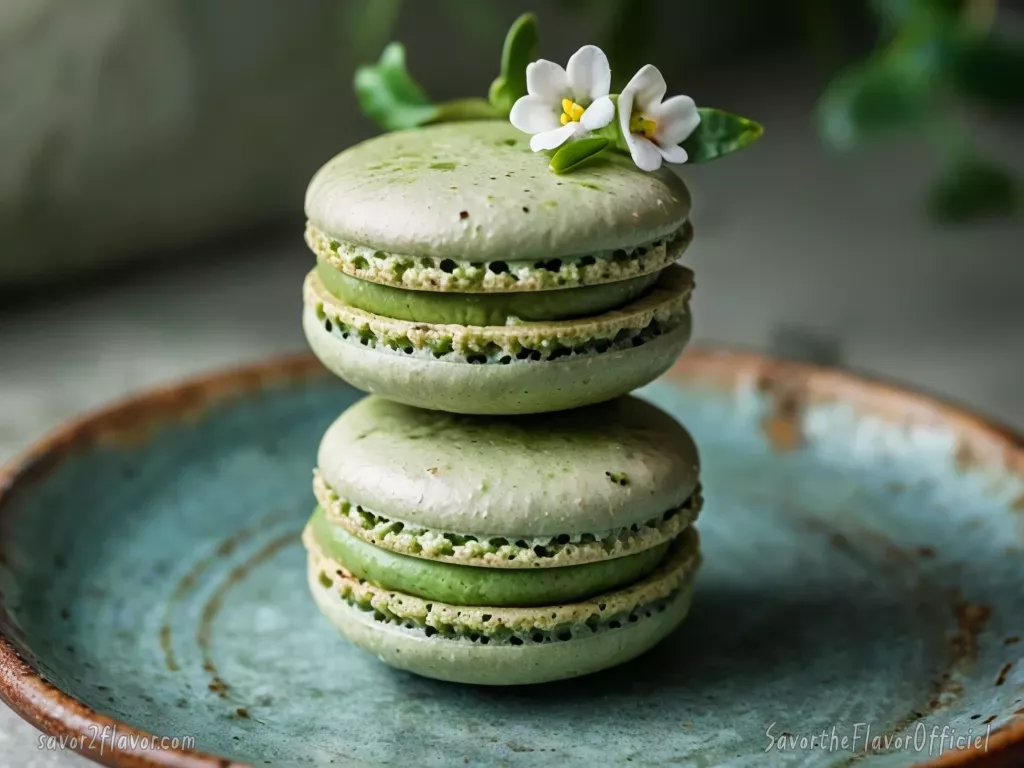 Snacks recipes: Matcha Macarons